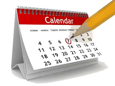 Stock image of a calendar
